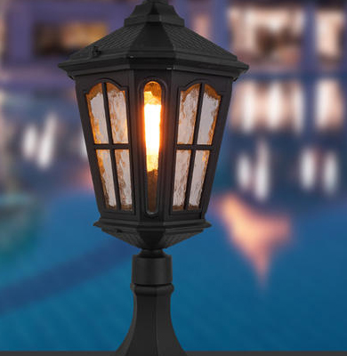 可克达拉柱头灯