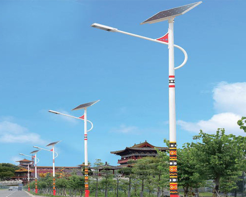 可克达拉民族特色路灯